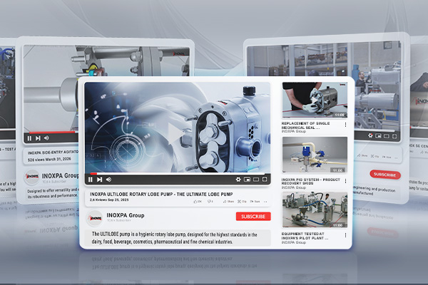 INOXPA’s YouTube channel: technical knowledge and industrial solutions 